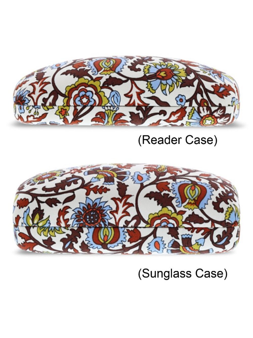 Vera Bradley Clamshell Eyeglass Case - MARRAKESH VINES CREAM